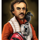 Edgar Allan Poe Dameron by Jordan Monsell.